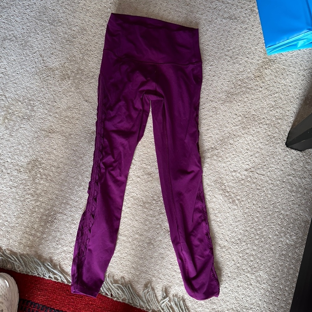 Purple lulu leggings